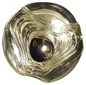 German Modernist Glass Wall Lamp from Peill & Putzler, 1960s