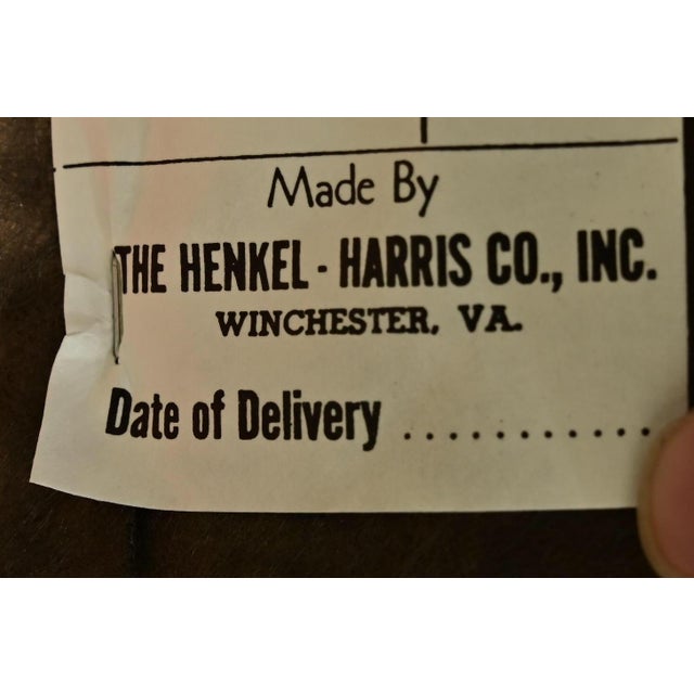 Henkel Harris Queen Anne Solid Mahogany Side Chairs or Dining Chairs, Pair For Sale - Image 12 of 15