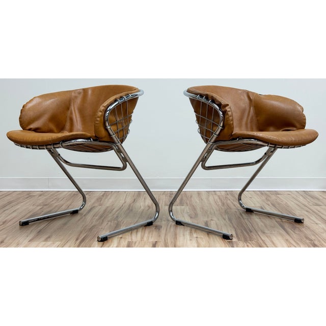 Mid 20th Century Vintage Flynn Dining Chairs by Gastone Rinaldi for Thema, a Pair For Sale - Image 5 of 17