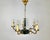 Vintage Empire Bronze Green Gold Chandelier with 5 Arms For Sale - Image 11 of 11