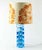 Carl Fagerlund table lamp for Orrefors made of clear blue glass and brass made in Sweden around 1960. Good condition. 1...