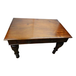 Victorian Desk Table in Mahogany For Sale