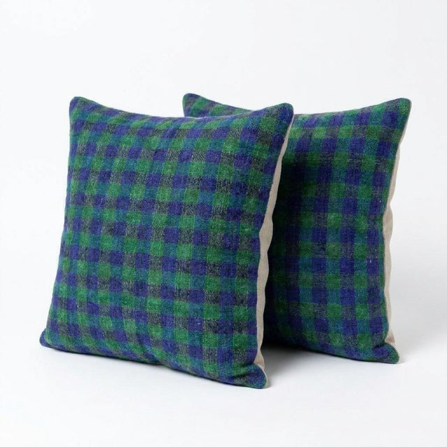 This beautiful 16'' x 16'' pillow cover set was made from authentic Turkish rug pieces. Bright colors of wool adorn the...