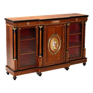 Antique English Victorian Credenza For Sale