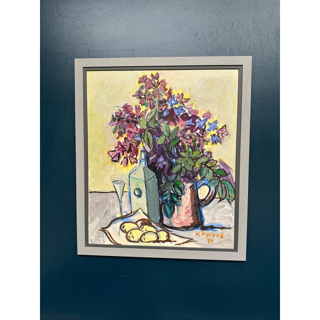 Knut Anerud, Large Still Life, 1950s, Oil on Panel, Framed For Sale - Image 15 of 18
