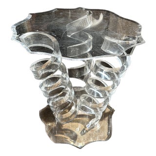 Mid 20th Century Acrylic Spring Table For Sale