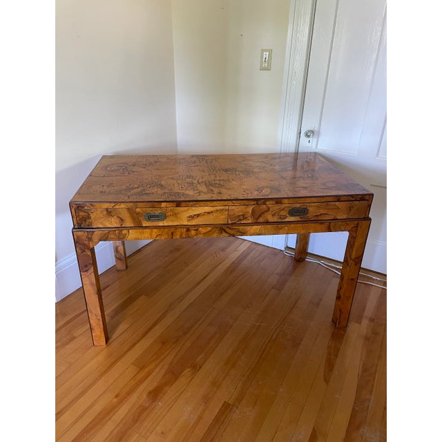Early 20th Century Vintage Olive Wood Italian Desk For Sale - Image 12 of 12
