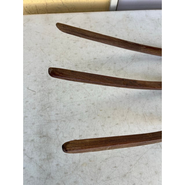 Large 19th Century Farmhouse Wooden Pitchfork For Sale - Image 10 of 12