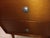 Rubber Mid Century Modern Nightstand Rubber Wood Legs Brown Two Drawer For Sale - Image 7 of 7