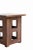 Crafters and Weavers Mission Solid Oak Square End Table With Cut Outs - Walnut For Sale In Chicago - Image 6 of 8