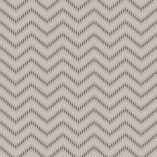 SAMPLE - Boråstapeter Chevron Dots Wallpaper In Silver For Sale