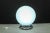 Mid-Century Swirl Murano Glass Ball Table Lamp with Chrome Base, 1970s For Sale - Image 3 of 13