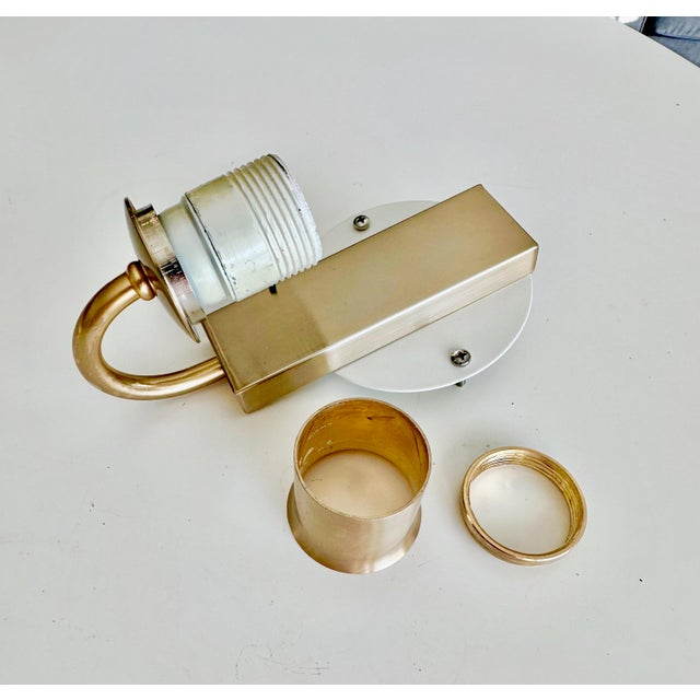 Pair Mazzega Murano White & Clear Glass Leaf Wall Sconces For Sale - Image 10 of 15