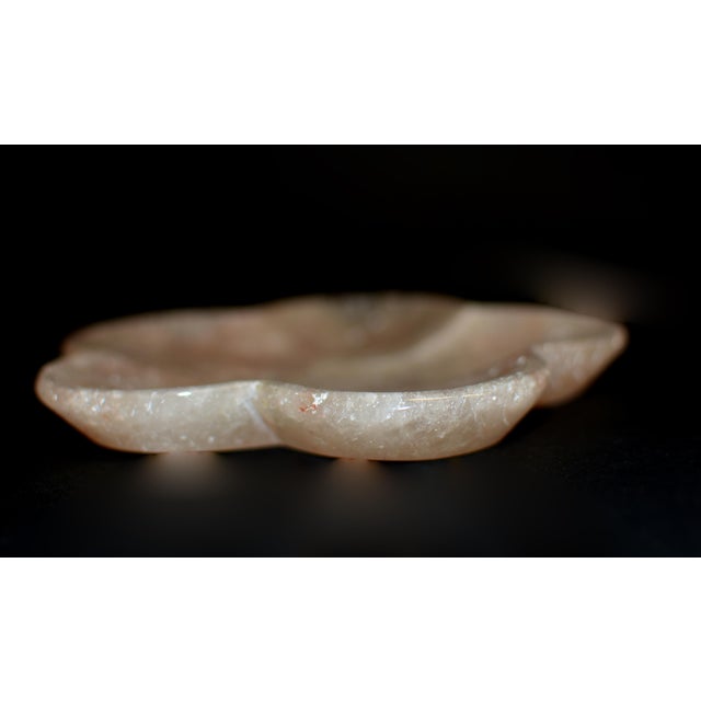 Strawberry Rock Crystal Peach Blossom Plate Gemstone Plate For Sale - Image 10 of 11