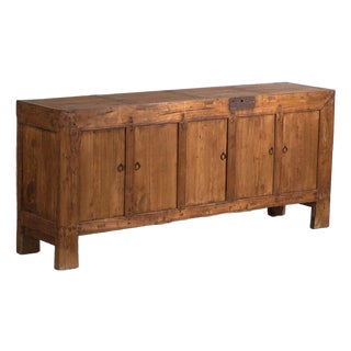Antique Low Sideboard in Pine For Sale