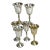 Mid-Century Hollywood Regency Silver Plate Cordials - Set of 6 For Sale