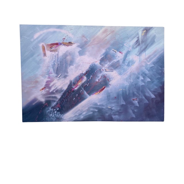 This very large, 76“ x 51“ painting came from a beautiful architectural significant 1981 estate in Mission Hills, San...