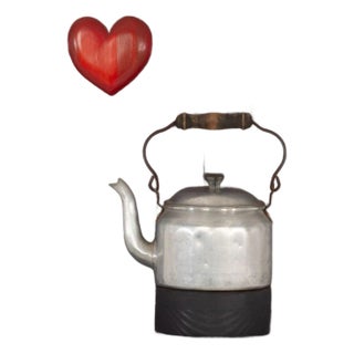 Max Neufeldt “Heart and Kettle” Assemblage Collage, Santa Barbara 1975 For Sale