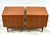 Brown 1950s Pair of Teak Tambour Door Nightstands by Sven Madsen for Falster For Sale - Image 8 of 10