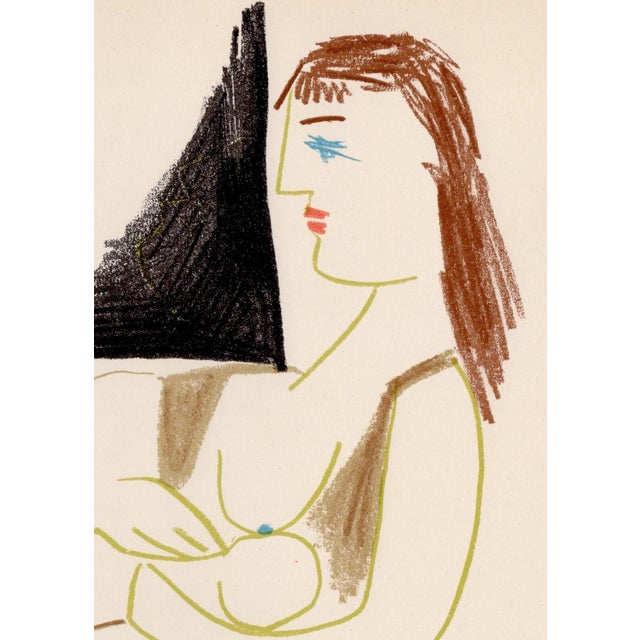 1950s Pablo Picasso, The Painter and the Mother and Child, Nude, Lithograph, 1954 For Sale - Image 5 of 8