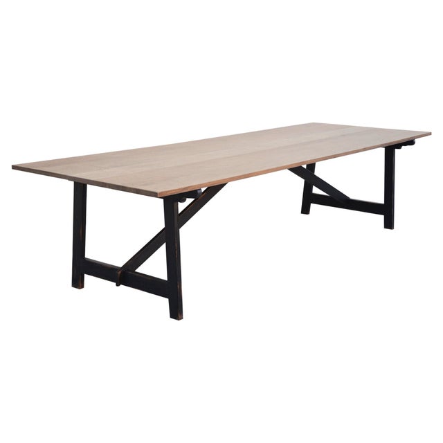 American Calla Dining Table Made from Rift Sawn Oak (Custom) For Sale - Image 3 of 3
