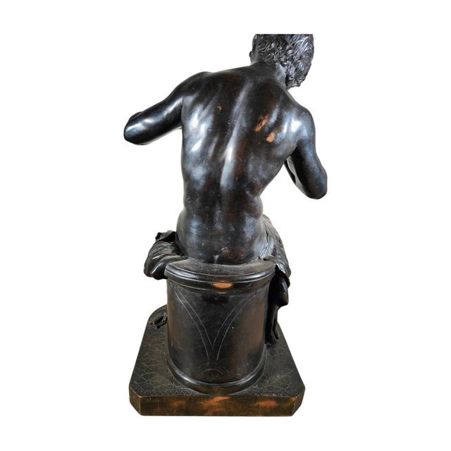 Italian Artist, Seated Youth, Patinated Copper, 1880 For Sale - Image 12 of 18
