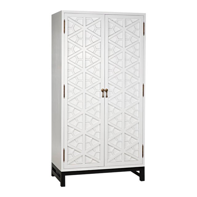 NOIR Small Maharadscha Hutch, Solid White For Sale