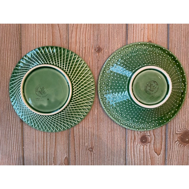 Just in time for Easter and springtime, this whimsical pair of Bardallo Pinheiro majolica salad bowls will add color and...