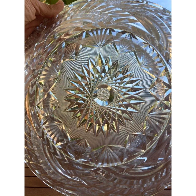 Circular Engraved Glass Plate, 1960s For Sale - Image 9 of 15