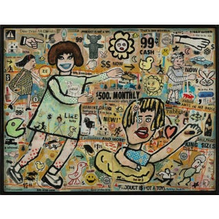 "Swept Away" Abstract Modern Original Contemporary Mixed-Media Collage by Brian McDonald. For Sale