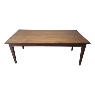 Antique French Cherrywood Farmhouse Table, 1860 For Sale
