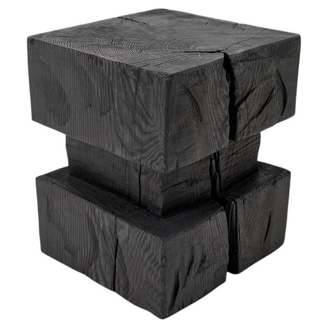 Sculptural Hardwood Side Table by Logniture For Sale - Image 11 of 11