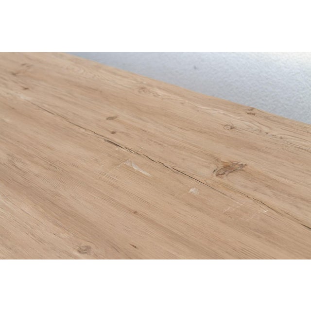 Tan The Dordogne, 120"Long Tavern Style Trestle Table For Sale - Image 8 of 14