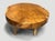 2010s Andrianna Shamaris Mid Century Style Teak Wood Round Coffee Table For Sale - Image 5 of 6