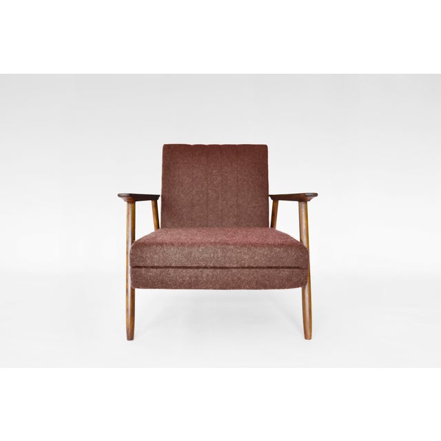 Mid-Century Modern Vintage Convertible Sleeping Armchair by Valerija Ema Cukermanienė for Vilniaus Baldų Kombinatas, 1960s For Sale - Image 3 of 9
