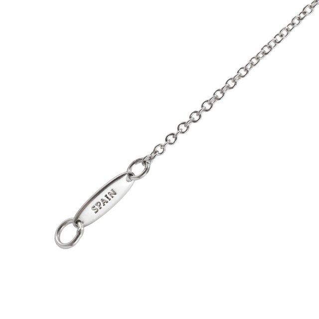 Tiffany & Co. Elsa Peretti 925 and 18k Rose Gold Open Heart Pendant Necklace For Sale - Image 9 of 10