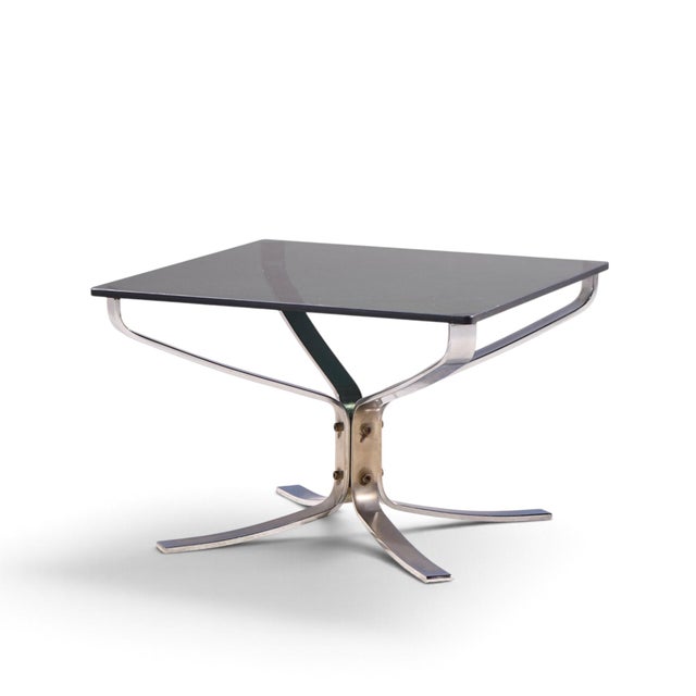 Chrome Sigurd Ressell for Vatne Møbler Mid Century Chrome Falcon Side End Table For Sale - Image 8 of 9