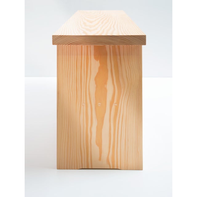 Not Yet Made - Made To Order A Bench in Fir by Mauro Dell'Orco For Sale - Image 5 of 11