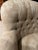 Ecru English Tufted Roll Arm Cream Damask Sofa With Three Down Filled, Removable, Reversible Cushions in Perfect Condition- Final Discounted Price! For Sale - Image 8 of 11