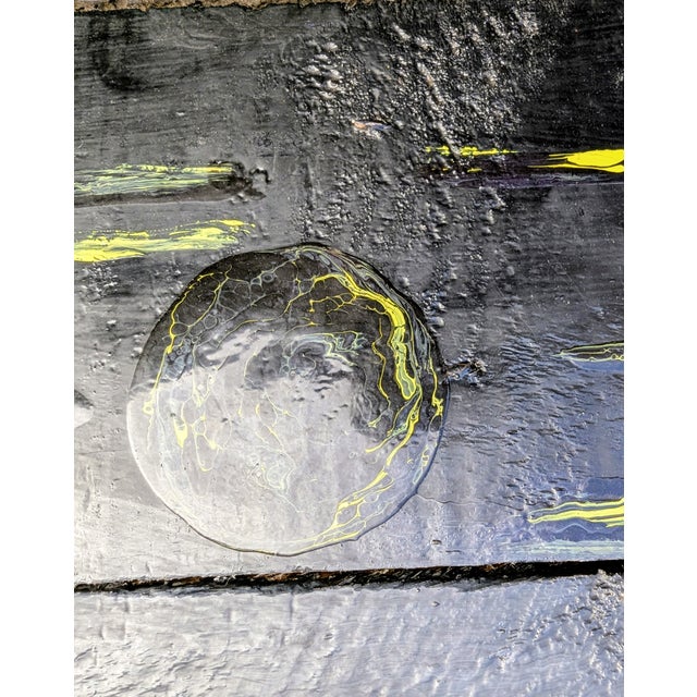 Signed Primitive Futurism Painting "Pro Magnon" by Artist John Carnright For Sale - Image 12 of 12