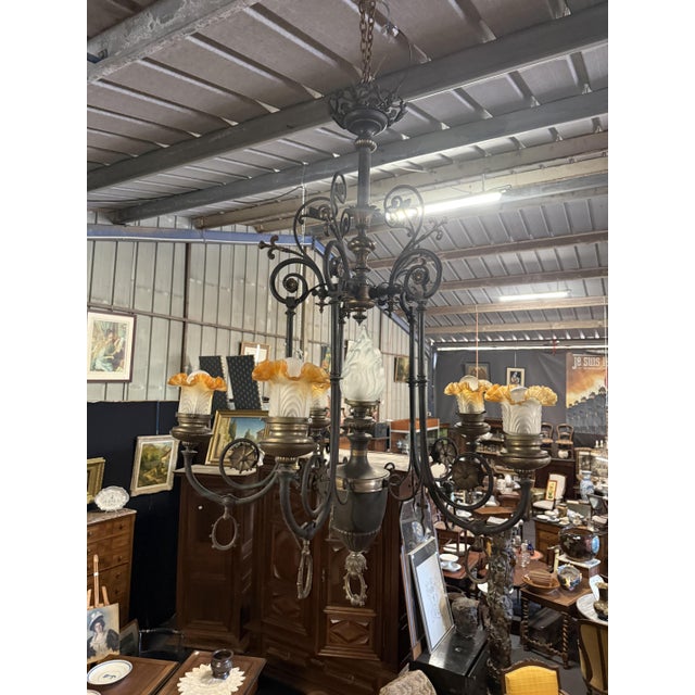 Napoleon III 6-Light Chandelier For Sale - Image 9 of 11