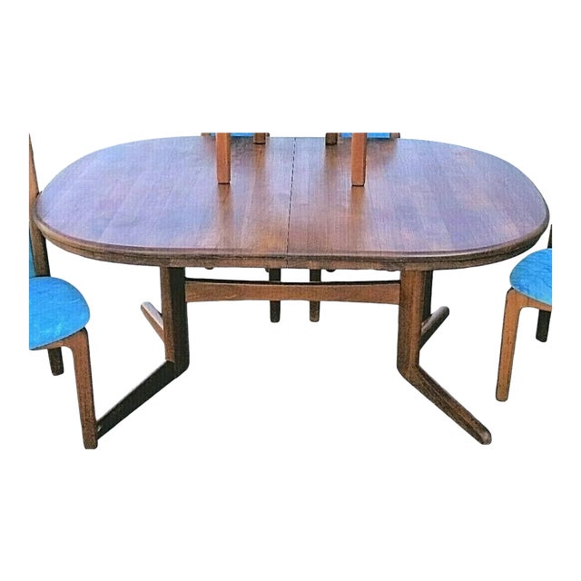 Vintage Skovby Møbelfabrik Solid Teak Dining Table Only Denmark 1960's For Sale