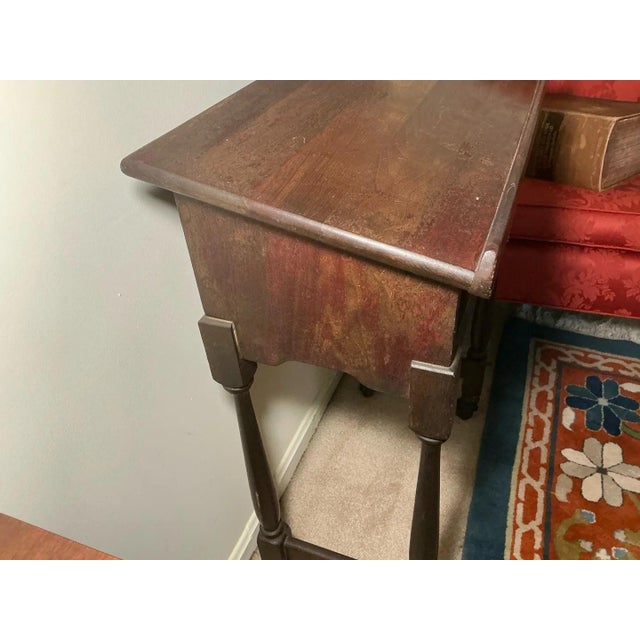 Antique Wood Dictionary Stand With Webster's New International Dictionary For Sale - Image 9 of 12