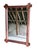 Large Vintage Rustic Mahogany Wall Mirror, 1980s For Sale - Image 6 of 6