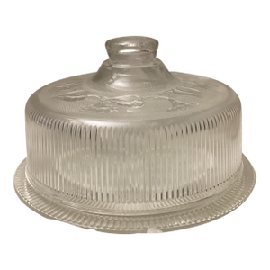 Vintage Boston and Sandwich Glass Morning Glory Domed Cake Stand