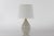 Modern Danish Pumpkin Shape with Creme Coloured Glaze Ceramic Table Lamp by Laurine, 1960s For Sale - Image 12 of 12