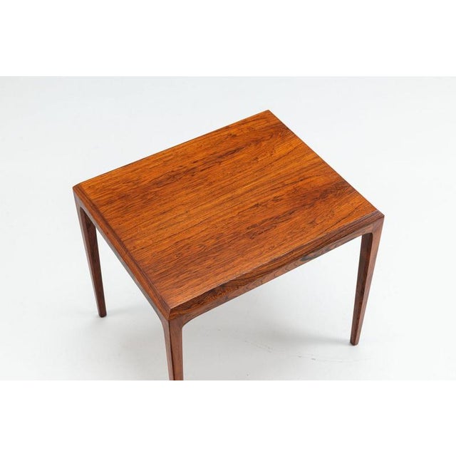 Nesting Tables in Santos Rosewood by Johannes Andersen for CFC Silkeborg, Denmark, 1960, Set of 3 For Sale - Image 9 of 15