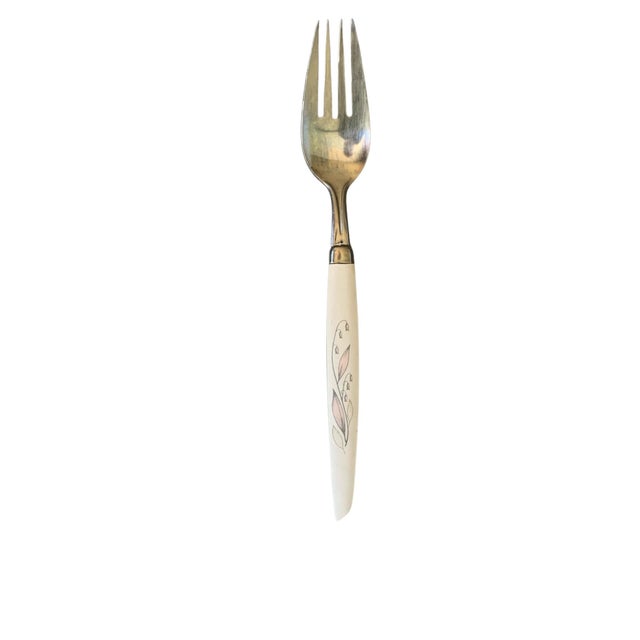 Mid-Century Modern 1960s Kaysons Lily of the Valley Stainless Golden Rhapsody Flatware Japan - 57 pcs For Sale - Image 3 of 12