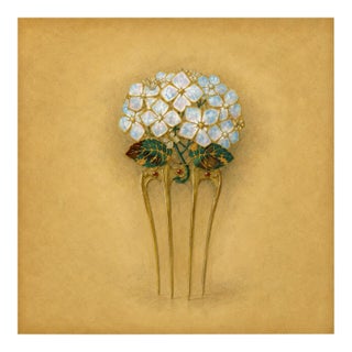 Atelier Aria Lumae Eugene Grasset Art Nouveau Hydrangea Jewelry Study Fine Art Gallery Board Print 16 X 16 For Sale