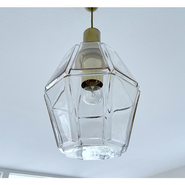 Vintage Pendant Light in Glass from Limburg For Sale - Image 11 of 18